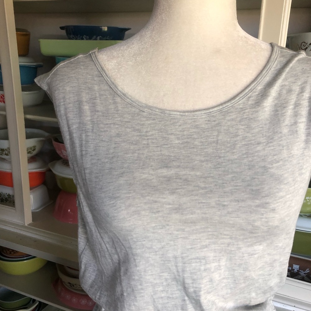 Athleta Heather Gray Dress w/ Criss Cross Back - Size Small - Picture 4 of 16